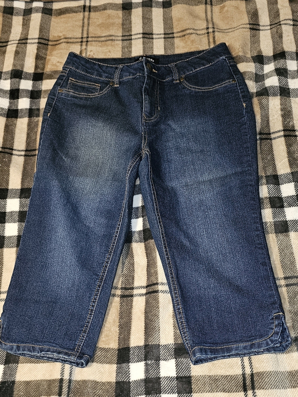 d. jeans Dark Blue Cropped Womens Jeans Petite 8P
